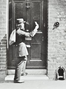 Postás a King William Walkben, Greenwichben, 1885 alkotó: English Photographer