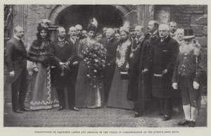 Tamworth kastélyának és környékének bemutatása a nagyközönségnek a Queens Long Reign emlékére, 1899. május 27. alkotó: English Photographer