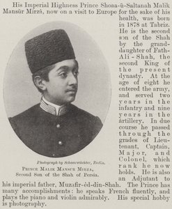 Malik Mansur Mirza herceg, Perzsia sah második fia alkotó: English Photographer