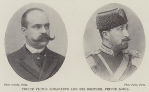 Viktor Bonaparte herceg és testvére, Lajos herceg alkotó: English Photographer