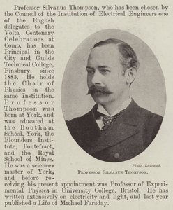 Silvanus Thompson professzor alkotó: English Photographer