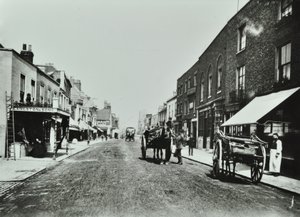 Putney High Street, a híd felé néz, 1885 alkotó: English Photographer
