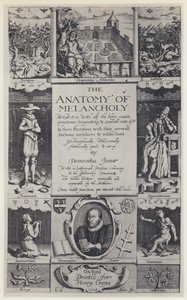 R Burton, The Anatomy of Melancholy, harmadik kiadás, J Lichfield, H Cripps, Oxford 1628 (f/w fotó) alkotó: English Photographer