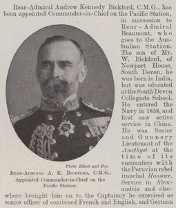 A K Bickford ellentengernagy, CMG, kinevezték a csendes-óceáni állomás főparancsnokává alkotó: English Photographer