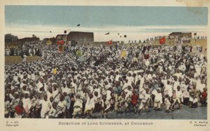 Lord Kitchener fogadása, Omdurman, 1898 (színes fotó) alkotó: English Photographer