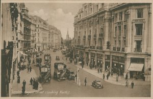 Regent Street, London, észak felé néz alkotó: English Photographer