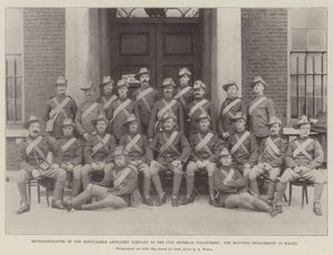 A Honorable Artillery Company in the City Imperial Volunteers, a kaki lovas különítmény képviselői alkotó: English Photographer