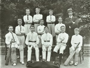 Rosendale Road School: krikettcsapat, 1897 alkotó: English Photographer