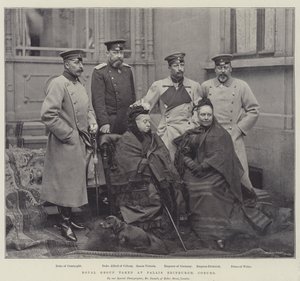 A királyi csoport a Palais Edinburgh-ban, Coburgban alkotó: English Photographer