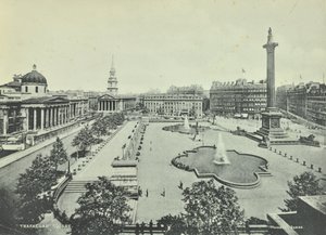 Saint Martin in the Fields National Gallery Nelsons oszlop, Trafalgar Square, Westminster LB: tetőtéri kilátás keletre, 1895 alkotó: English Photographer