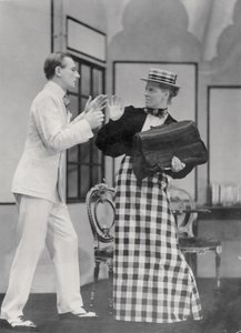 Jelenet az őszinteség fontosságából, Oscar Wilde (1854-1900) a Lyric Hammersmithben, 1930. július 7-én alkotó: English Photographer