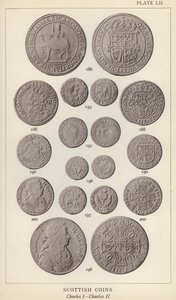 Scottish Coins, Charles I, Charles II (f/w fotó) alkotó: English Photographer