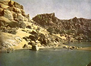 Sehel, a Núbia felé vezető úton, Egyiptomban. alkotó: English Photographer