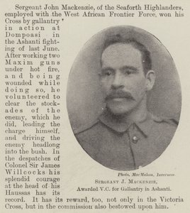 J Mackenzie őrmester, vitézségért kitüntetett VC Ashantiban alkotó: English Photographer