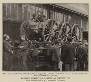 Lőszerkocsik szállítása Southamptonban alkotó: English Photographer