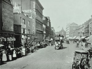Shoreditch High Street: észak felé nézve, 1896 alkotó: English Photographer