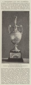 Silver Challenge Cup, amelyet régi versenyzők ajándékoztak az ausztrál egyetemeknek az oxfordi és a cambridge-i hajóversenyen alkotó: English Photographer