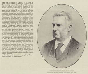 Sir Frederick Abel, CB, FRS, a Brit Szövetség elnöke 1890-ben alkotó: English Photographer