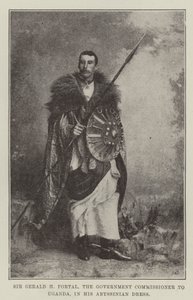 Sir Gerald H Portal, Uganda kormánybiztosa Abesszin ruhájában alkotó: English Photographer
