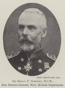Sir Henry F Norbury, KCB, a haditengerészet egészségügyi osztályának új főigazgatója alkotó: English Photographer