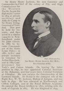 Sir Henry Moore Jackson, a KCMG, Fidzsi-szigetek új kormányzója alkotó: English Photographer