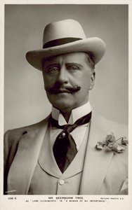 Sir Herbert Beerbohm Tree, angol színész (fekete-fehér fotó) alkotó: English Photographer
