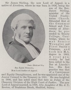 Sir James Stirling, a New Lord fellebbviteli bírója alkotó: English Photographer