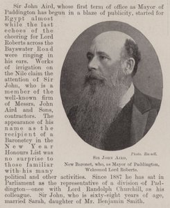 Sir John Aird, New Baronet, aki Paddington polgármestereként üdvözölte Lord Robertst alkotó: English Photographer