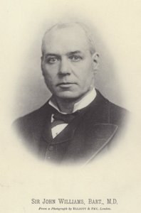 Sir John Williams, Baronet, MD (fekete-fehér fotó) alkotó: English Photographer