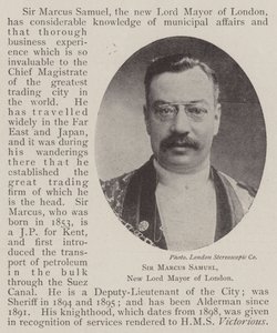 Sir Marcus Samuel, London új polgármestere alkotó: English Photographer