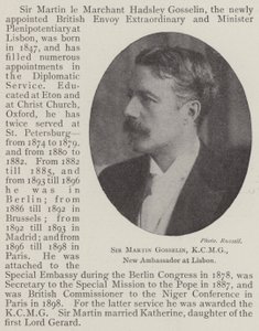 Sir Martin Gosselin, a KCMG, új lisszaboni nagykövet alkotó: English Photographer