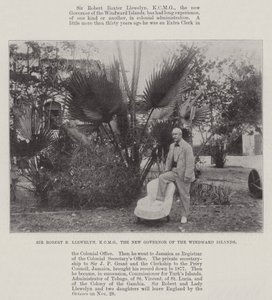 Sir Robert B Llewelyn, a KCMG, a Windward-szigetek új kormányzója alkotó: English Photographer