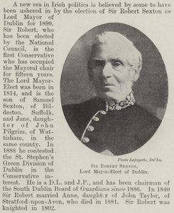 Sir Robert Sexton, Dublin megválasztott polgármestere alkotó: English Photographer