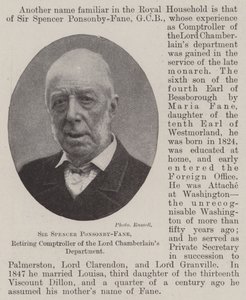 Sir Spencer Ponsonby-Fane, a Lord Chamberlains Department nyugalmazott ellenőre alkotó: English Photographer
