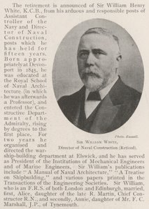Sir William White, haditengerészeti építési igazgató (nyugdíjas) alkotó: English Photographer