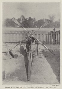 Skiff tönkrement a Csatornán való átkelési kísérlet során alkotó: English Photographer
