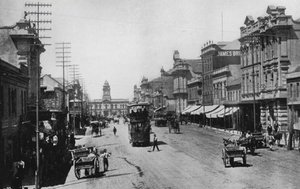 Dél-Afrika: Main Street, Port Elizabeth (f/w fotó) alkotó: English Photographer