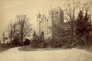 St Albans apátság (fekete-fehér fotó) alkotó: English Photographer