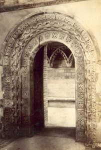 St Albans Abbey, Norman Door (f/w fotó) alkotó: English Photographer