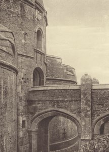 St Mawes kastély, a kapualj (fekete-fehér fotó) alkotó: English Photographer