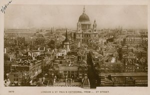 St Pauls Cathedral, London, a Fleet Street felől alkotó: English Photographer