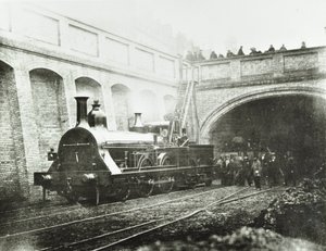 Stafford Street, kísérleti mozdony, 1862 alkotó: English Photographer