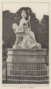 Louise hercegnő, Lorne márciusi asszonya által készített Királynő-szobor a Kensington Gardensben alkotó: English Photographer