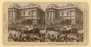 Viktória királynő gyémántjubileumának sztereográfiai lenyomata alkotó: English Photographer