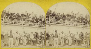 Sztereoszkópikus kép a Brighton Beachről alkotó: English Photographer