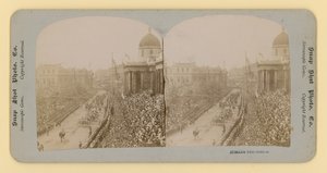 Viktória királynő gyémántjubileumának sztereoszkópikus lenyomata, 1897. június 28 alkotó: English Photographer