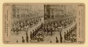 Viktória királynő gyémántjubileumának sztereoszkópikus lenyomata, 1897. június 28 alkotó: English Photographer