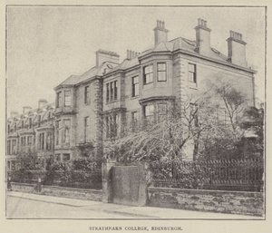 Strathearn College, Edinburgh (metszet) alkotó: English Photographer