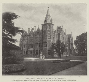 Taplow Court, W H Grenfell úr székhelye, Sziám királyának vidéki rezidenciája angliai látogatása során alkotó: English Photographer