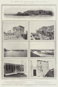 Az Assouan-gát, kilátás Philae-ra és a környékre